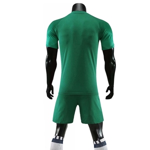 Conjunto de Camiseta de Fútbol Verde para Hombre, Cuello en V, Manga Corta, Estampado Geométrico, Poliéster que Absorbe la Humedad, Uniforme Deportivo para Todas las Temporadas - Product Image 3