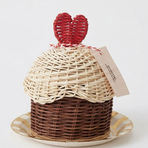 Beautiful Pastel Pink Rattan Cake Basket Decorative Candy Packaging <b>Box</b> Charming Favor Holder For Ramadan <b>Eid</b> Party <b>Gifts</b> - Product Image 3