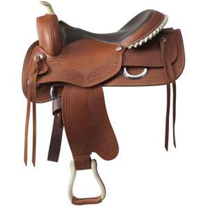 Silla de Montar para Caballo de Cuero Genuino Negro con Diseño Grabado Personalizado, Suave y Cómoda, Absorbente de Sudor e Impermeable - Product Image 6