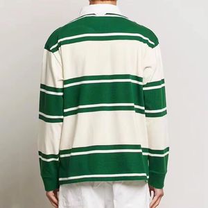 เสื้อโปโลชาย เสื้อรักบี้ผ้าฝ้ายผสมใยไผ่ เสื้อยืดชายแบบสั่งทำ เสื้อโปโลชายรักษ์โลก เสื้อโปโลแขนยาวแบบยั่งยืน - Product Image 2