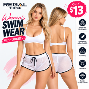 Shorts de malla para mujer, ropa de playa, shorts de malla con cordón, shorts de natación transpirables de red de pesca para mujer - Product Image 1