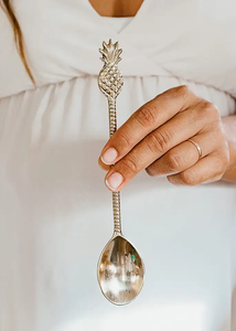 ช้อนเสิร์ฟลายสับปะรด Living Explorers สไตล์วินเทจ ทำจากทองเหลือง สำหรับใช้ในครัว รับประทานอาหาร และเป็นของขวัญ - Product Image 3