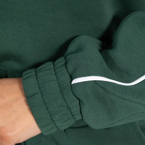 Sudadera con Capucha para Mujer, Corta, Holgada, de Manga Larga, Tejida, 100% Algodón, Color Sólido, Ropa Casual de Invierno con Bordado 3D - Product Image 4