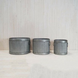 Grand pot de plantation galvanisé grande capacité pour arbres, arbustes, fleurs, plantes décoratives, projets d'aménagement paysager, complexes hôteliers, hôtels, restaurants - Product Image 6