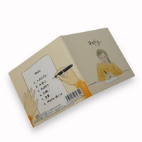 Pencetakan Buku Saku 4 Panel Kertas Kemasan Dompet CD dengan 2 Kantong
