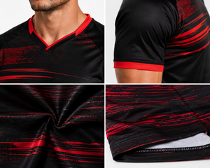 Camiseta de rugby con nombre personalizado, tela transpirable de alta calidad, colores del equipo personalizados, corte atlético, costuras duraderas, tacto suave, secado rápido - Product Image 5