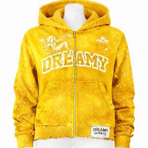 Fabricante de ropa urbana, sudadera con capucha holgada para hombre, con logotipo personalizado, tejido grueso de 500g, hombros caídos, cuello de piel sintética, cierre de cremallera. - Product Image 1