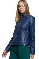 Veste en cuir de vache véritable pour femmes, veste de motard sur mesure, qualité supérieure, fabricant de vestes en cuir en gros