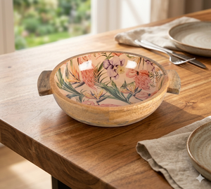 Perfecto para ensalada de verduras Ensaladera de madera de acacia Cuencos de madera hechos a mano Cuenco para servir - Product Image 1