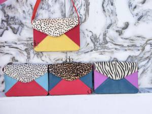 Sac en cuir à motif animalier coloré style western, sac multicolore pour femme, sac bandoulière en cuir recyclé, multi-usages, vente chaude - Product Image 5