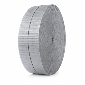 PROVINA High Tenacity Raw <b>100</b>% <b>Polyester</b> Texturized Slub <b>Yarn</b> Ring Spun Webbing Strap 25-50mm Breaking Load 250kg-5000kg - Product Image 1