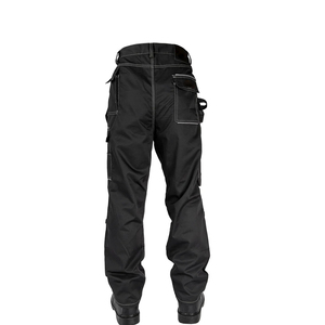 Pantalon de travail cargo pour homme, multi-poches, fermeture éclair, taille mi-haute, tissé, avec genouillères renforcées et poche porte-outils - Product Image 4