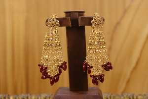 Parure de bijoux de luxe plaqué or avec collier en cristal, boucles d'oreilles, bague et bracelet – Cadeau de mariage pour femme, idéal pour les soirées et mariages - Product Image 4