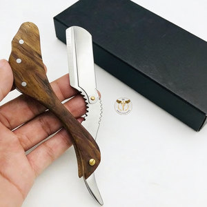 QORVEX INSTRUMENTS Rasoir droit à lame unique avec manche en bois haut de gamme et logo personnalisé, en acier inoxydable, pour barbier, OEM ODM - Product Image 2