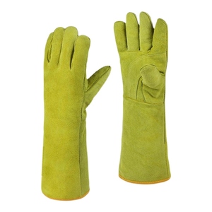 Gants de soudure en cuir de vachette renforcé, résistants, pour la sécurité industrielle, la protection des mains, la lutte contre les incendies et la construction - Product Image 1
