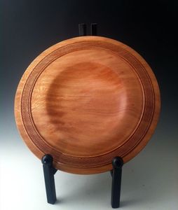 Assiette en bois artisanale pour servir des collations, des fruits, des desserts et des repas, assiette décorative en bois naturel pour la cuisine, la table à manger - Product Image 6
