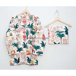 Conjuntos de Pijamas Largos Elegantes y Cómodos para Mujeres y Adolescentes, Conjunto de Pijama de Corte Holgado a la Moda con Diseños y Logotipos Personalizables - Product Image 2