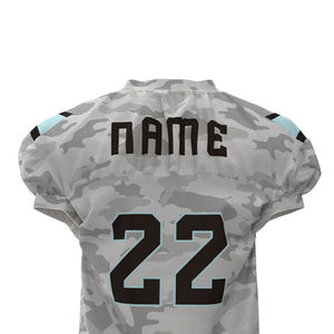 Maillots de football américain unisexes de haute qualité, protection UV antibactérienne, vêtements de sport respirants, design sublimé personnalisable - Product Image 6