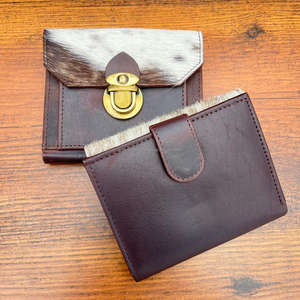 กระเป๋าสตางค์ขนาดเล็กหนังวัวทำมือสำหรับผู้หญิงกระเป๋าสตางค์บัตรเครดิตหนังแท้ตะวันตกแบบสั่งทำ - Product Image 5