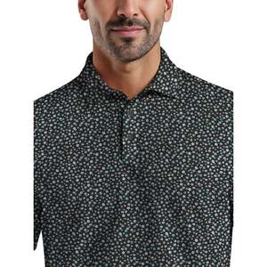 Men's Dot Pattern Short Sleeve for Shirt Polyester/Cotton Jersey Breathable Golf Shirts 180g Smart Casual Fit - Product Image 5
