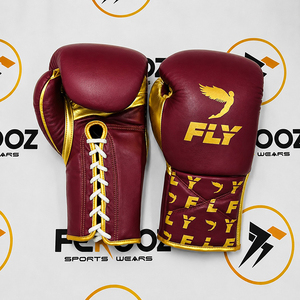 White Black Fly Muay Thai sparring Training Yuoth Products Lace-up Closure Gym Products Hot Selling Trending <b>Gloves</b> For Adults - Product Image 5