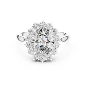 Starry Oval Cut Lab Grown Solitaire <b>Ring</b> <b>Set</b> in 18KT Rose Gold Certified for Party Wedding Daily Use Luxury Gifting for <b>Women</b> - Product Image 5