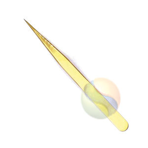 Pince à épiler de précision en acier inoxydable pour extensions de cils, antistatique, pour artistes professionnels, à pointe haute précision - Product Image 2