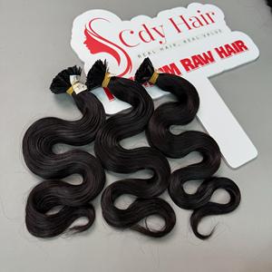 100% extensions de cheveux vietnamiens à pointe plate à double dessin pointe 8 - 30 pouces cheveux humains | Extensions de cheveux crus vietnamiens - Product Image 4