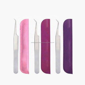 Pince à cils courbée pour extensions de cils volume russe, outil professionnel pour extensions de cils - Product Image 3