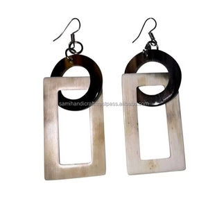 <b>Unique</b> Drop Earrings Made by Natural Buffalo Horn Women's Classic Luxury <b>Gift</b> Accessories From India - Product Image 1