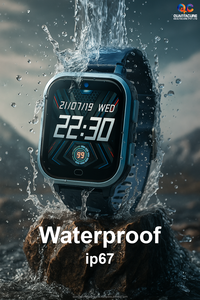 Qc AX5 trẻ em Android Smartwatch 4G GPS Sim SOS cuộc gọi video Camera 1 + 8GB IP67 ứng dụng điều khiển Tracker 2025 mô hình la bàn bằng giọng nói vuông - Product Image 4