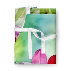 Unisex Large Multicolor Watercolor Orchids <b>Apron</b> for Adult Women and <b>Men</b> in Kitchen Baking Crafts Gardening Server <b>Cooking</b> - Product Image 3