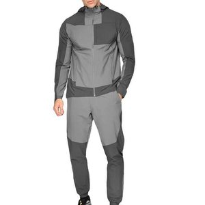 Conjunto Deportivo de Nailon Personalizado, Chaqueta de Nailon Impermeable y Cortavientos con Cierre y Reflectores, Pantalones Deportivos, Conjunto Cortavientos - Product Image 1