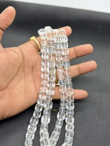 Natural <b>Crystal</b> Quartz Box Shape Gemstone <b>Beads</b> Strand Manufacturer Supplier Wholesale Clear Quartz <b>Beads</b> Jewelry Making - Product Image 3