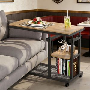 Tavolino a C Regolabile in Altezza, Tavolo Laterale Mobile per Casa e Ufficio, Tavolino da Caffè per Piccoli Spazi, Scrivania per Computer - Product Image 2