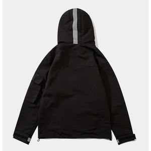 Custom Black Workwear Down Jacket Multi Pocket <b>Tech</b> wear Detachable Hood Bomber Designer Winter Jacket for Men Haus Industries - Product Image 6