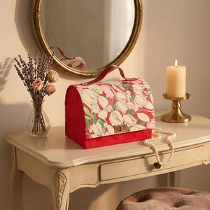 Custom Embossed Recyclable Paper <b>Gift</b> <b>Box</b> with Handle <b>Magnetic</b> Flip Luxury Jewellery Packaging Durable Design - Product Image 2