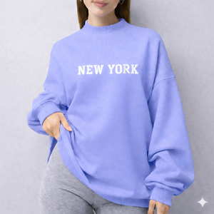 เสื้อสเวตเชิ้ตผู้หญิง คอเต่า แขนยาว ผ้าฟลีซ รักษ์โลก ทรงโอเวอร์ไซส์ กันยับ ระบายอากาศ แห้งเร็ว สำหรับฤดูหนาว - Product Image 5