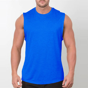 Camiseta sin mangas para hombre, para levantamiento de pesas, gimnasio, deportes, fitness, culturismo, poliéster/algodón, antiencogimiento - Product Image 5