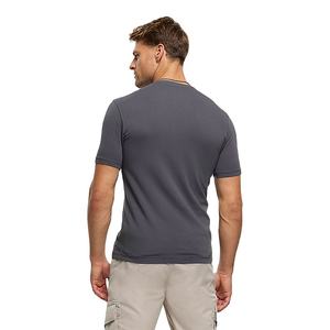 เสื้อยืดผู้ชาย คอโอ แขนสั้น ผ้าโพลีเอสเตอร์/คอตตอน ทรงปกติ ยืดหยุ่น ระบายอากาศ แห้งเร็ว สวมใส่สบาย รุ่น 2026 - Product Image 3