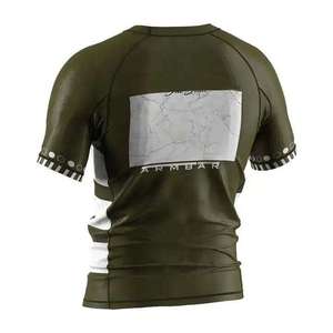 Professional Short Sleeve MMA Rashguard BJJ <b>Compression</b> <b>Shirt</b> <b>Men's</b> Grappling Training Top Sports Gym Fitness Wear - Product Image 4