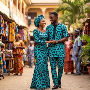 Tissu en Coton Ankara Imprimé Wax Africain 100% Coton Vente en Gros Fabricant Textile Personnalisé OEM ODM Fournisseur de Tissus de Mode Africaine - Product Image 3