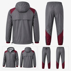 Chaqueta Deportiva Cortavientos Unisex, Transpirable, con Forro de Malla, Puños Elásticos, Cierre con Cordón, Logotipo Personalizado, Capucha, Impermeable, Color Sólido - Product Image 3