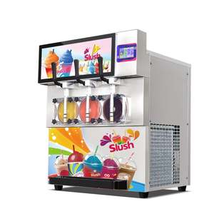 Máquina de granizados italiana de 3 tanques Zamboozy totalmente cerrada para 7 Eleven, cócteles, margaritas, granitas, smoothies y capuchinos - Product Image 4