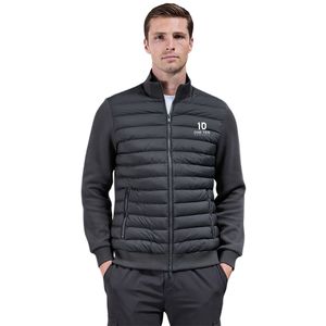 Men's Quilted Technical Hybrid Funnel Neck Jacket Lightweight Padded Winter <b>Coat</b> Warm Windproof Outdoor Casual Apparel Jacket - Product Image 1