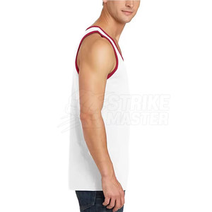 เสื้อกล้ามถักสำหรับผู้ชาย ผ้าฝ้าย 100% น้ำหนักเบา ระบายอากาศได้ดี เหมาะสำหรับออกกำลังกาย ฟิตเนส และสวมใส่สบายในชีวิตประจำวัน - Product Image 3