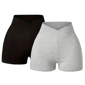 Shorts de yoga taille haute très élastiques pour femmes, doux comme du beurre, unis, avec effet ventre plat, shorts de sport, vente en gros, shorts cyclistes athlétiques - Product Image 1