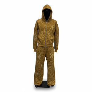 Chándal de invierno con capucha y cintura elástica para hombre, estilo único, nuevo diseño, logotipos personalizados, 100% algodón, el más vendido. - Product Image 3