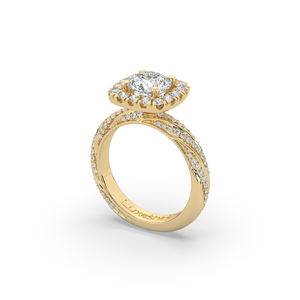 Impresionante Anillo de Diamante Redondo Brillante de 2.312 Quilates, Creado en Laboratorio, Estilo Único, Ligero, Oro Sólido de 10K o 14K, Ético y Ecológico - Product Image 6