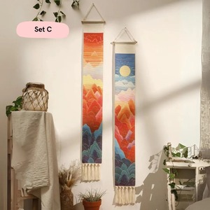 Long Landscape Design Wall Hanging Perfect For Hallway <b>Decoration</b> Fills Long Empty Walls With Stylish Visual Interest From India - Product Image 3